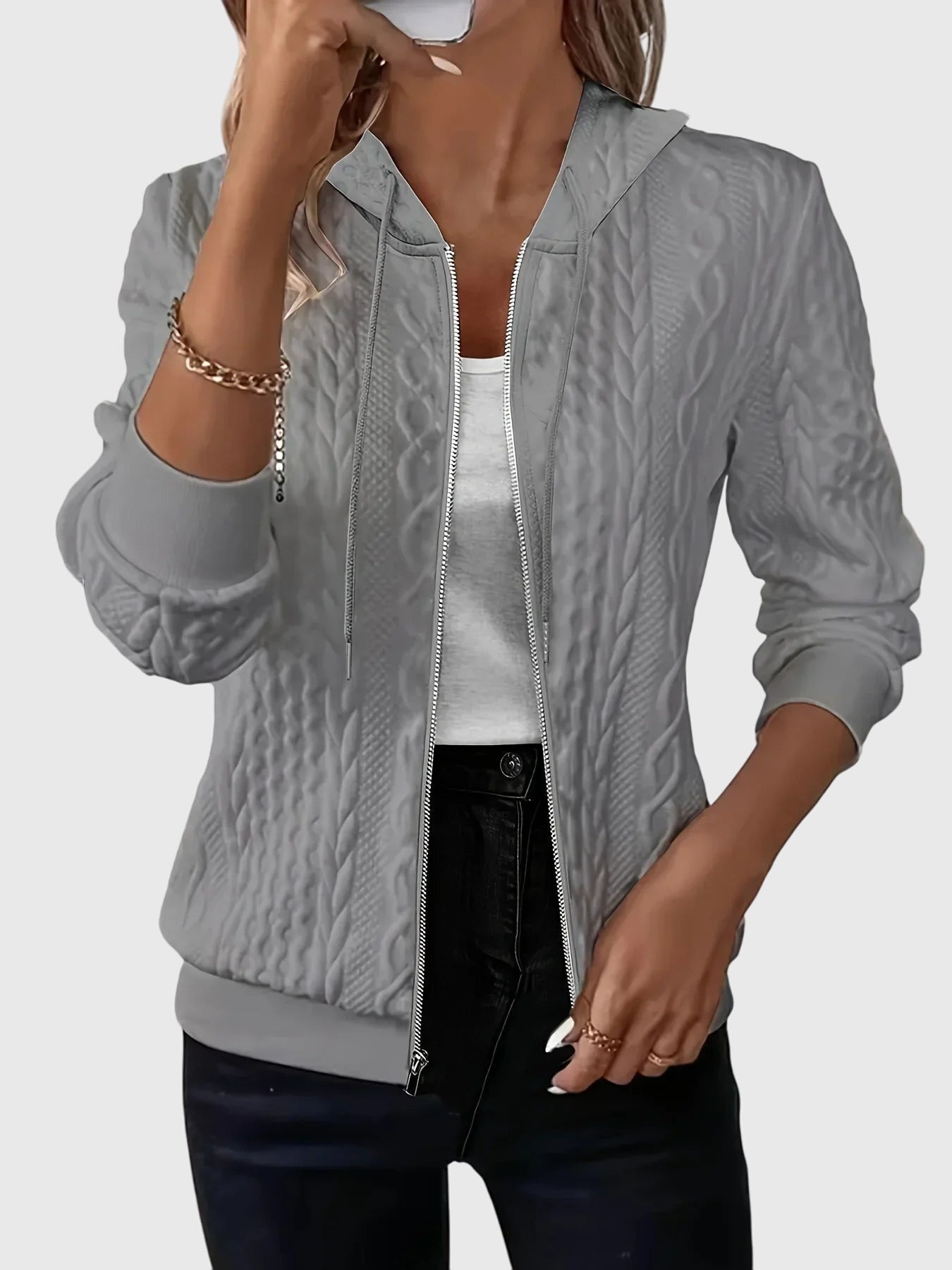 Velora | Mikina s kapucí a zipem