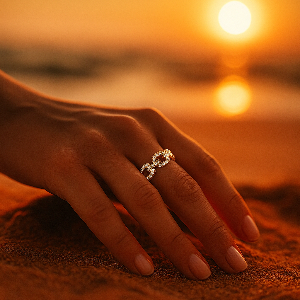 Velora | Zirkonový zlatý prsten