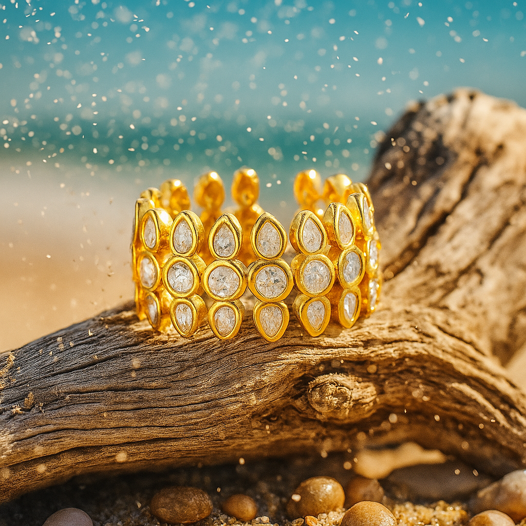 Velora | Prsten se třpytivými drahokamy