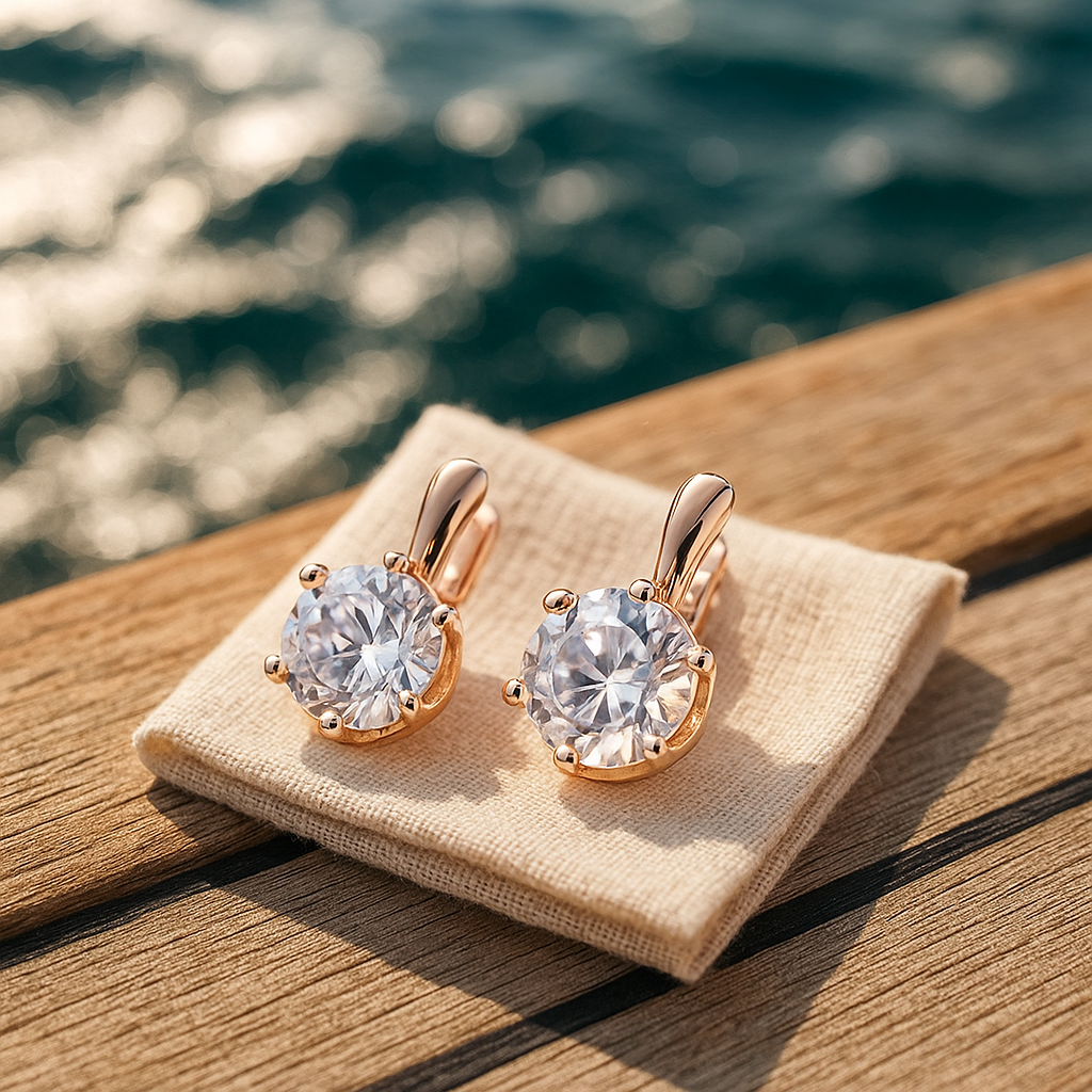 Velora | Kulaté náušnice se zirkonem