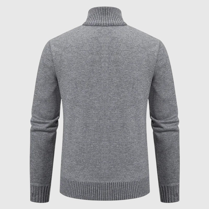 Velora | Pletený svetr na zip s vysokým límcem