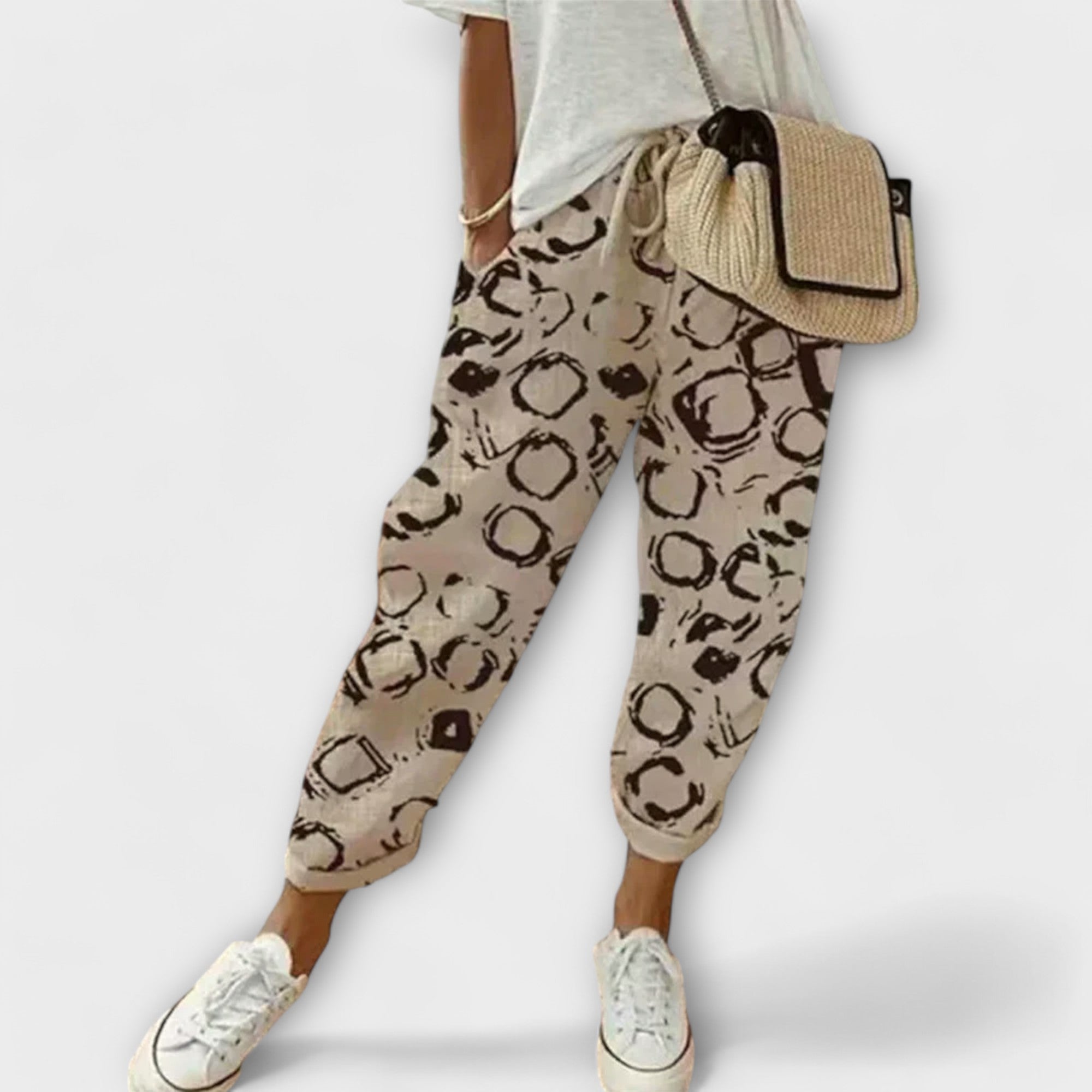 Velora | Pohodlné kalhoty z bavlny a lnu