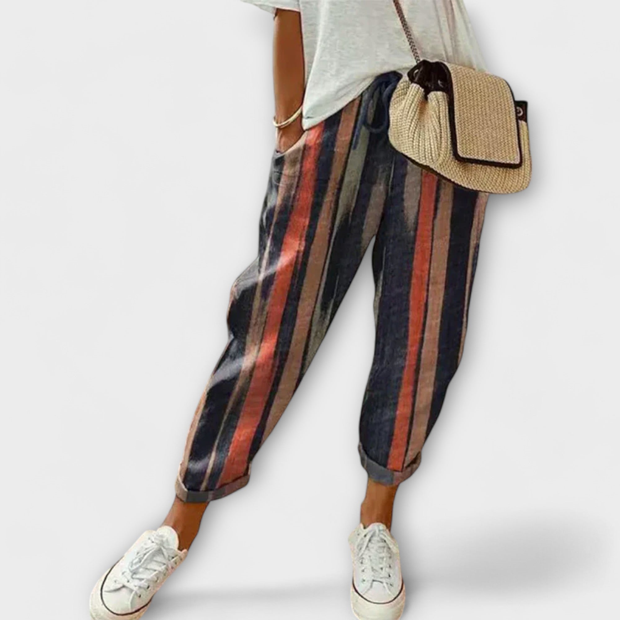 Velora | Pohodlné kalhoty z bavlny a lnu