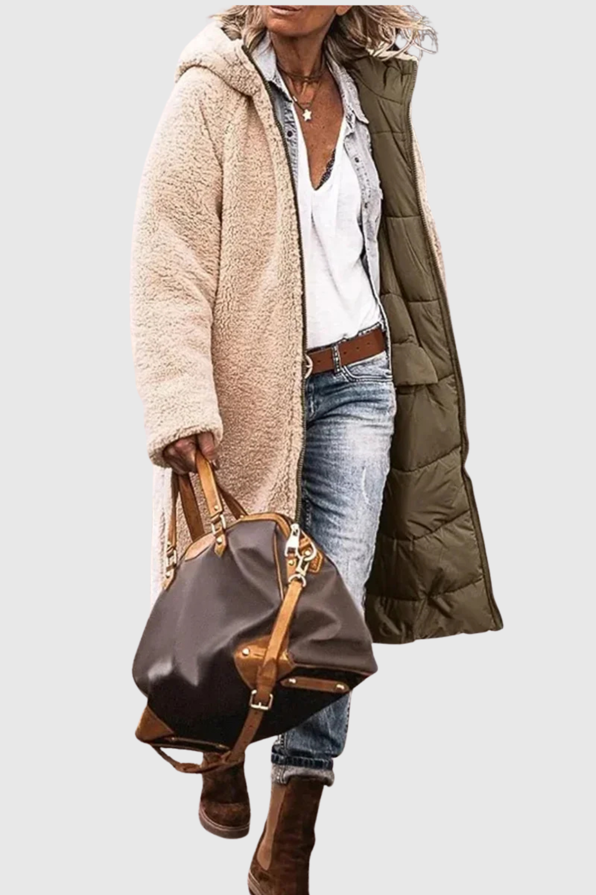 Velora | Teplá prošívaná bunda s kapucí