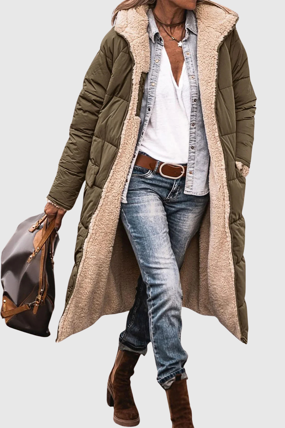 Velora | Teplá prošívaná bunda s kapucí