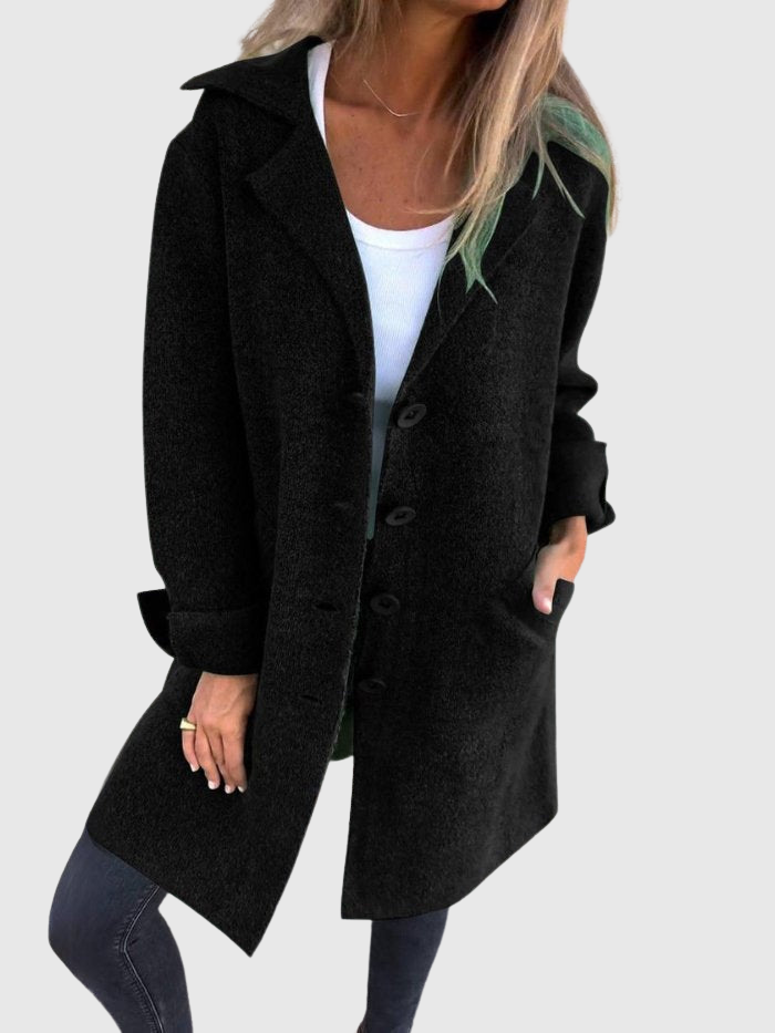 Velora | Uvolněný dlouhý podzimní kabát