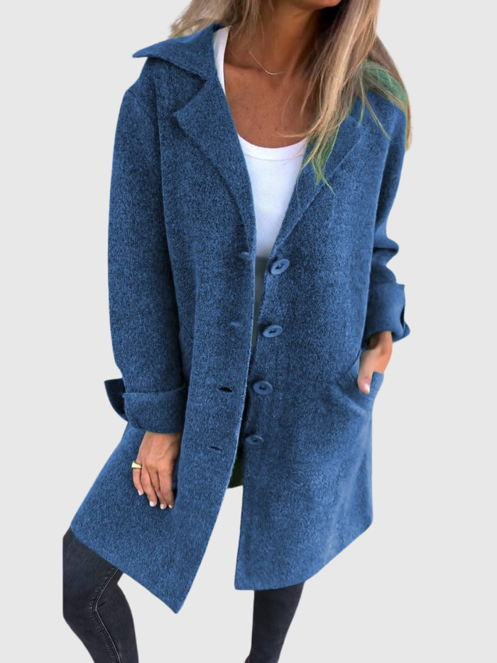 Velora | Uvolněný dlouhý podzimní kabát