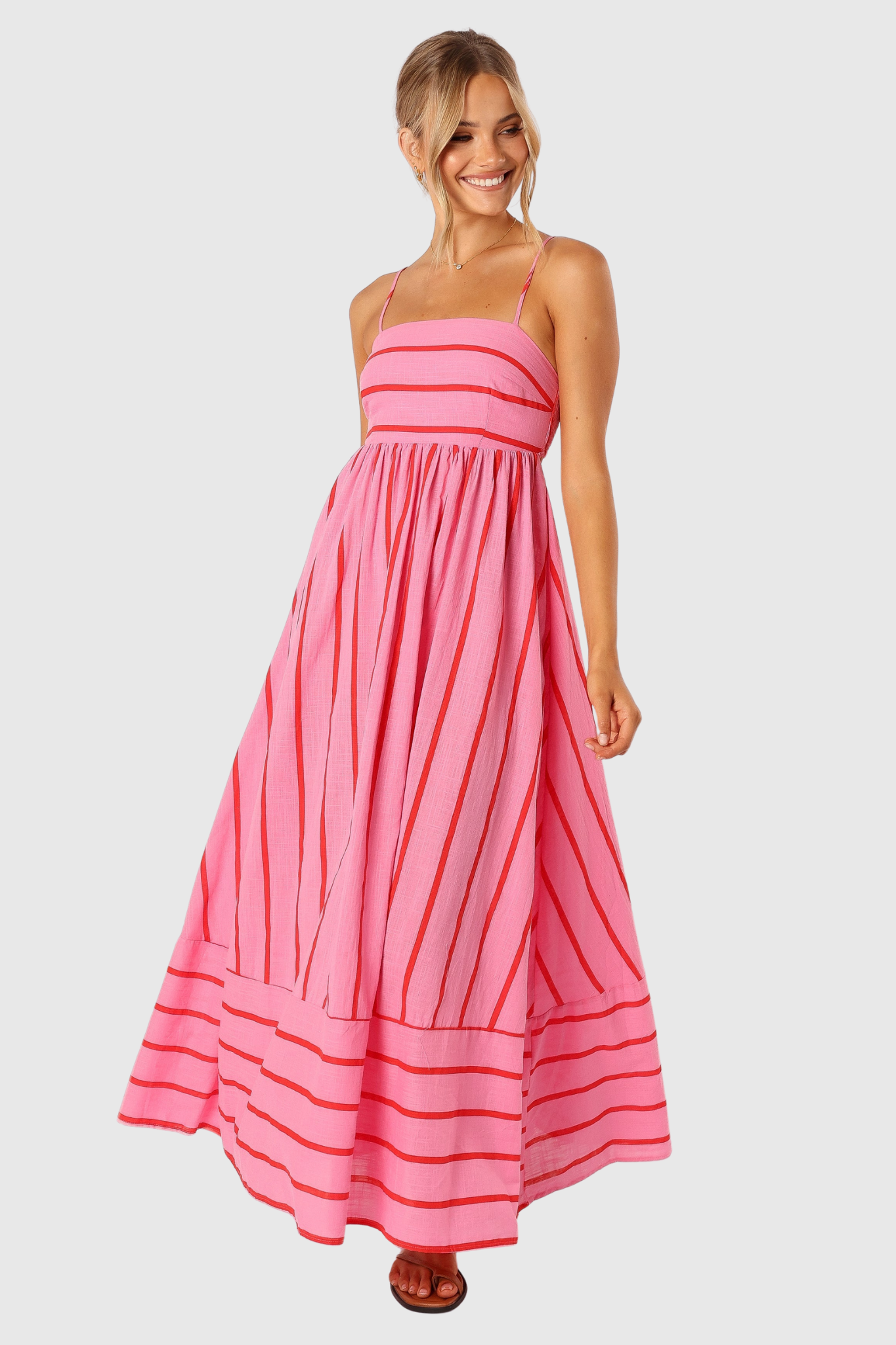 Velora | Maxi šaty v jasně růžové barvě