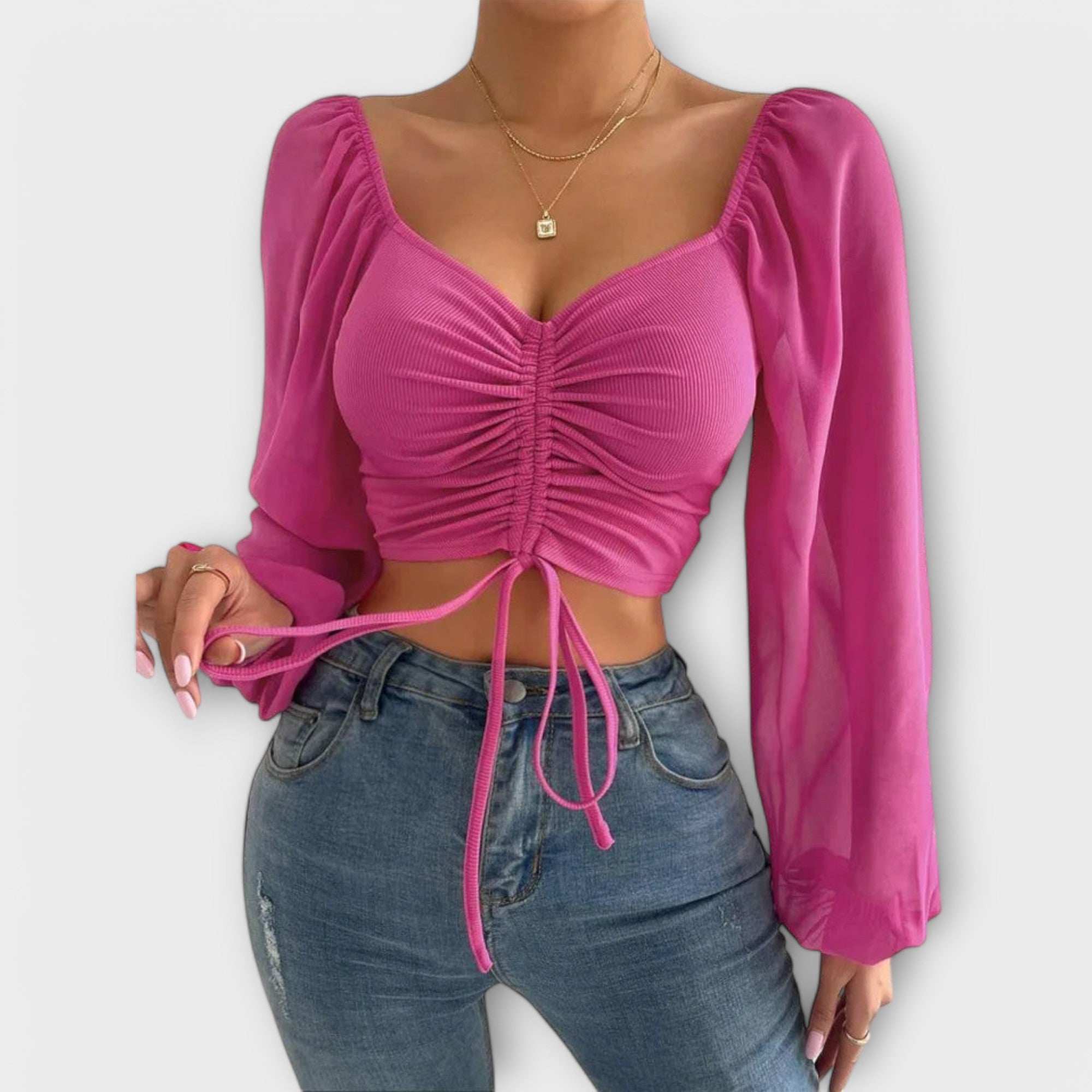 Velora | Volánová večerní blůza