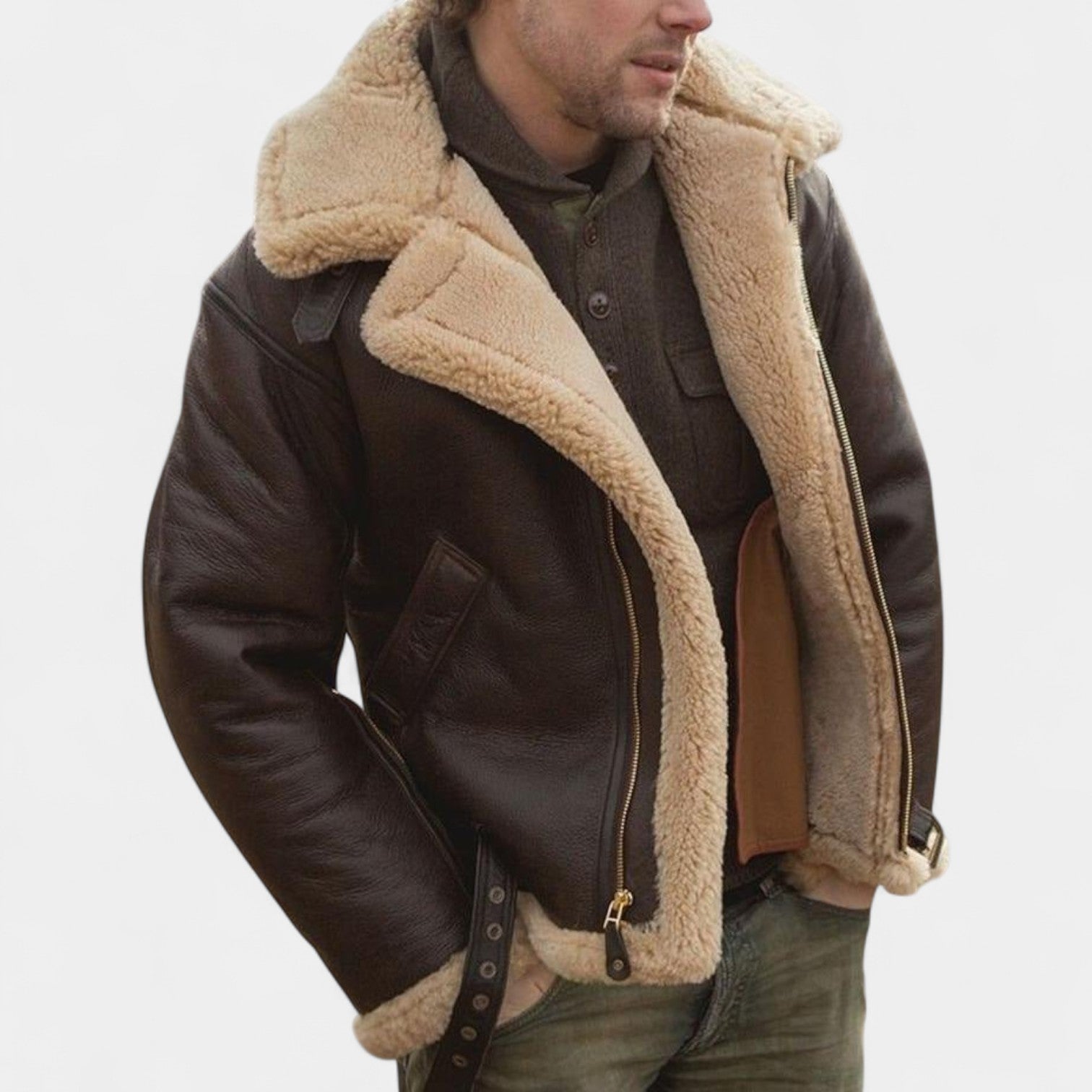 Velora | Prémiová kožená bunda s podšívkou z beránka