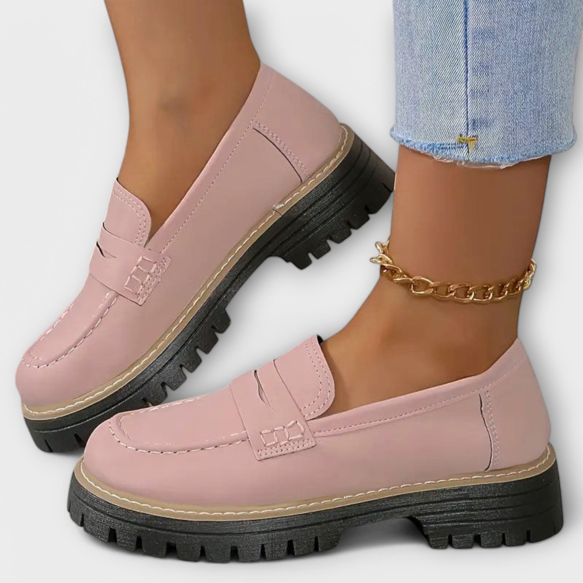 Velora | Retro platformové mokasíny