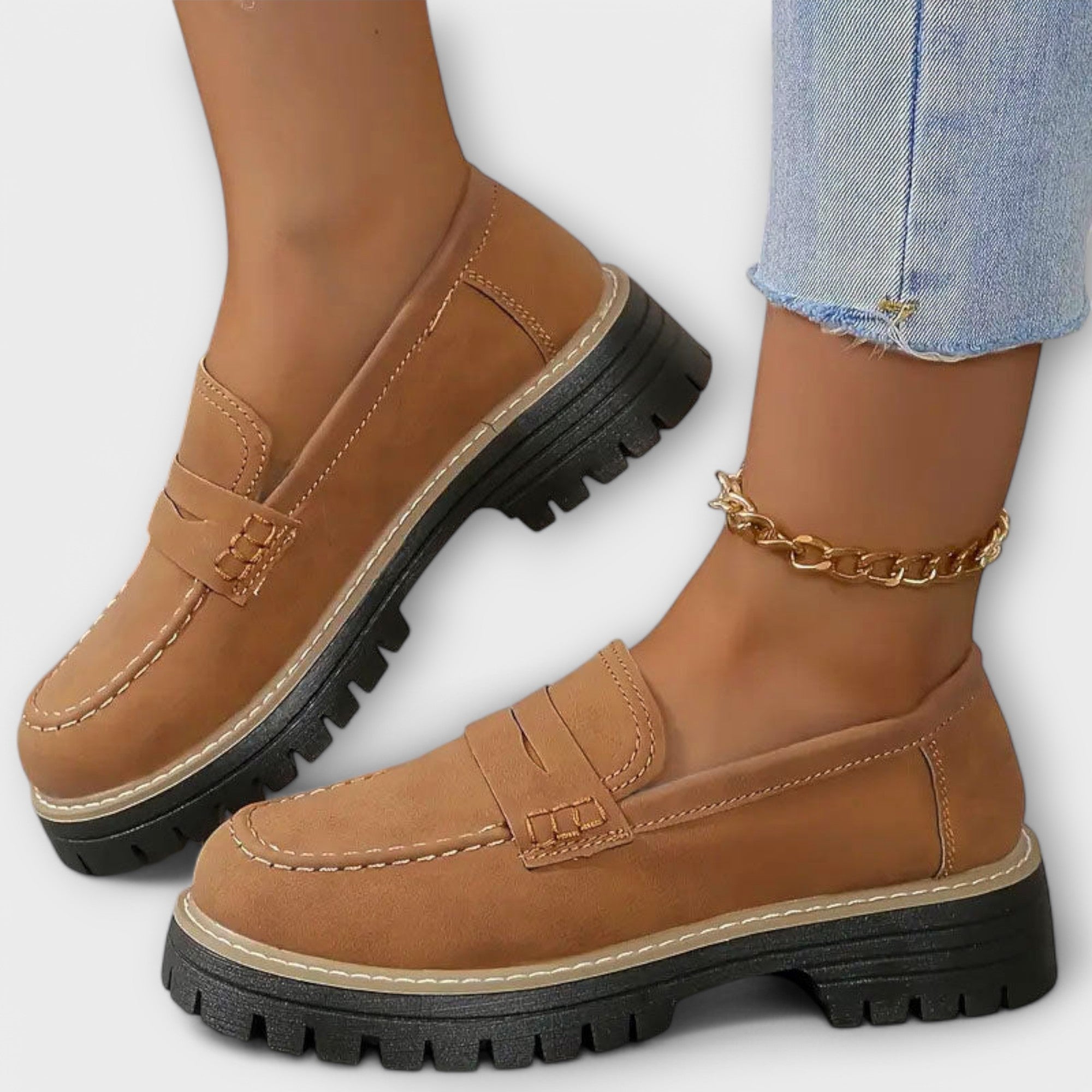 Velora | Retro platformové mokasíny