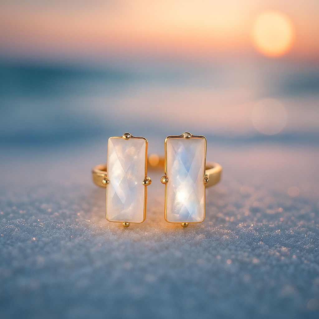 Velora | Zlatý prsten s měsíčním kamenem