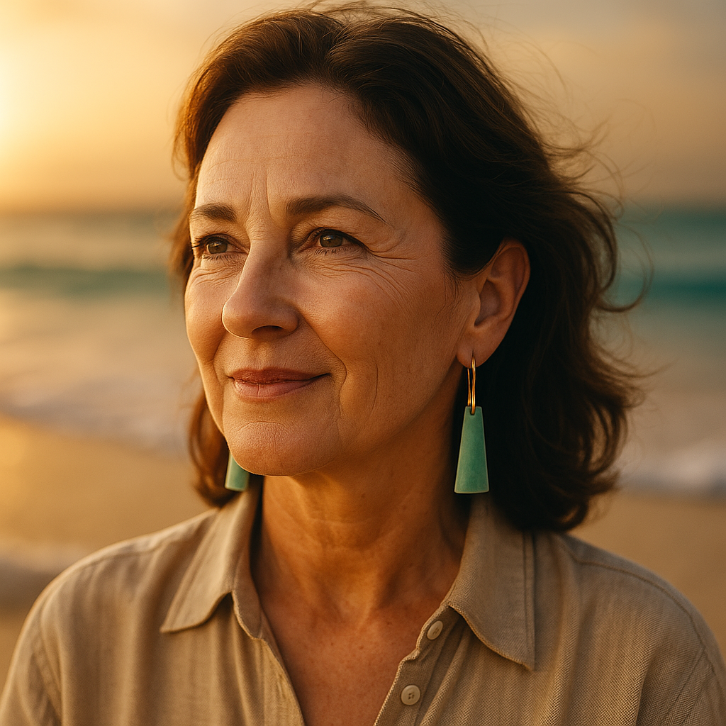 Velora | Smaragdově zelené aqua náušnice