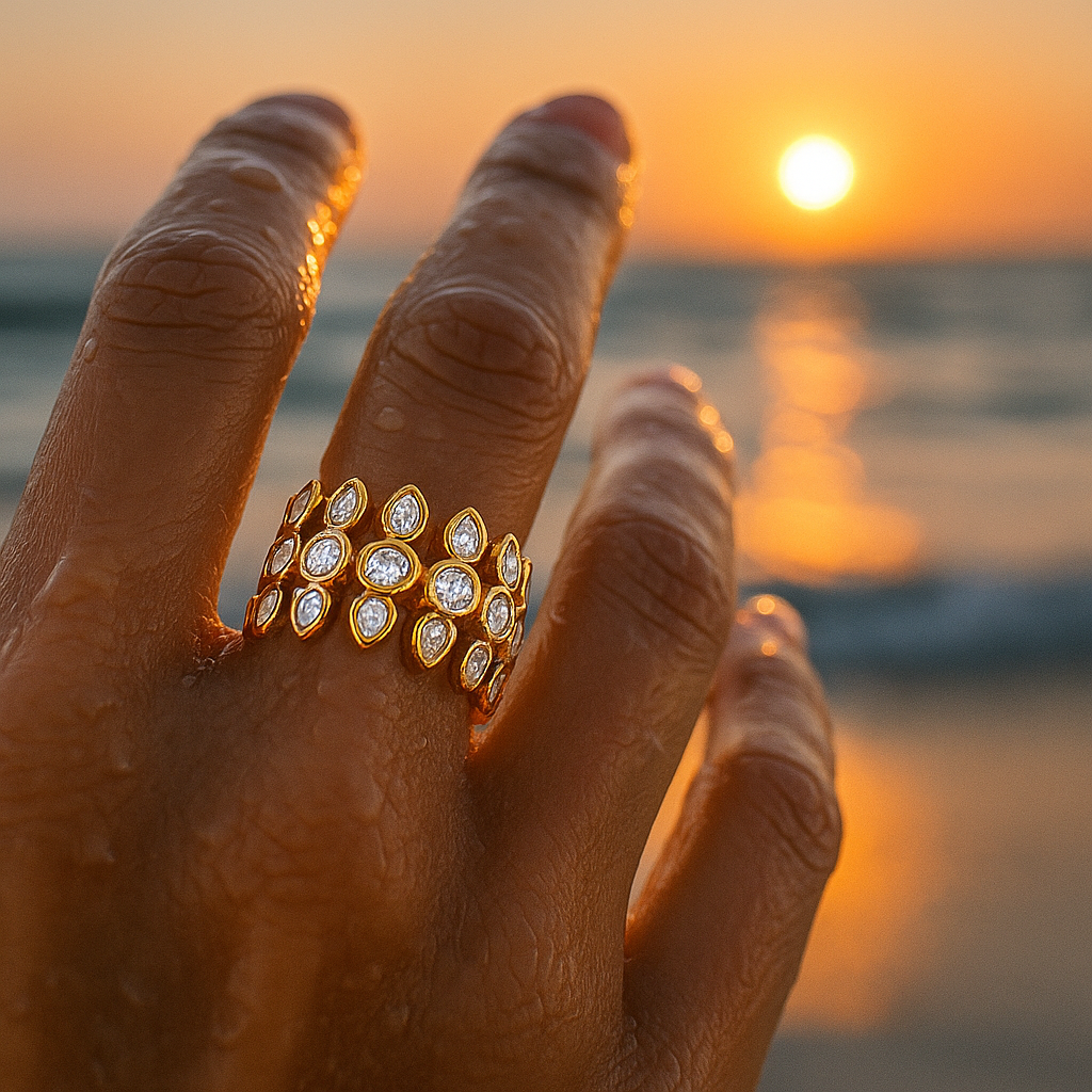 Velora | Prsten se třpytivými drahokamy
