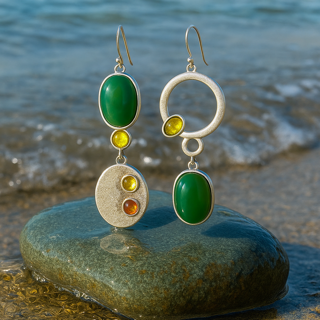 Velora | Stříbrné kapkovité náušnice