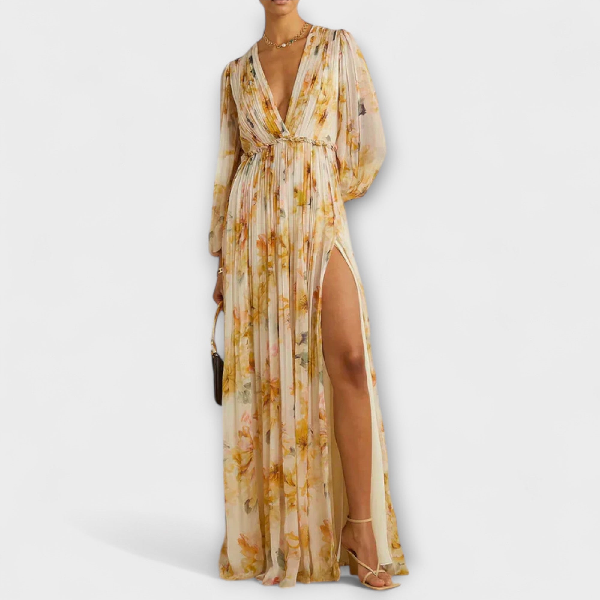 Velora | Květinové zavinovací maxi šaty