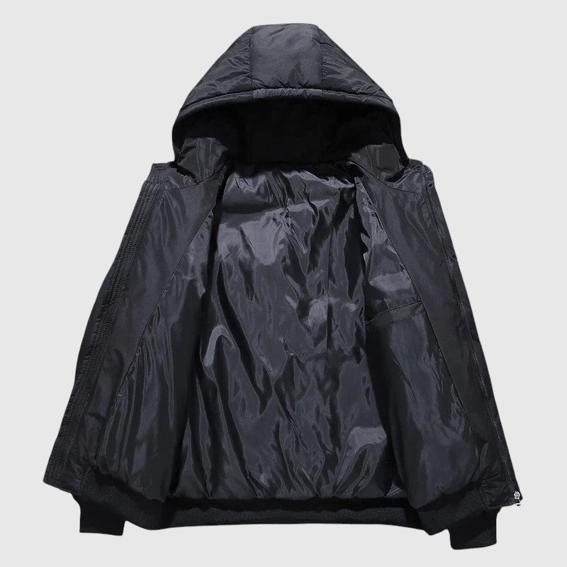 Velora | Prošívaná bunda s kapucí a odolnou úpravou