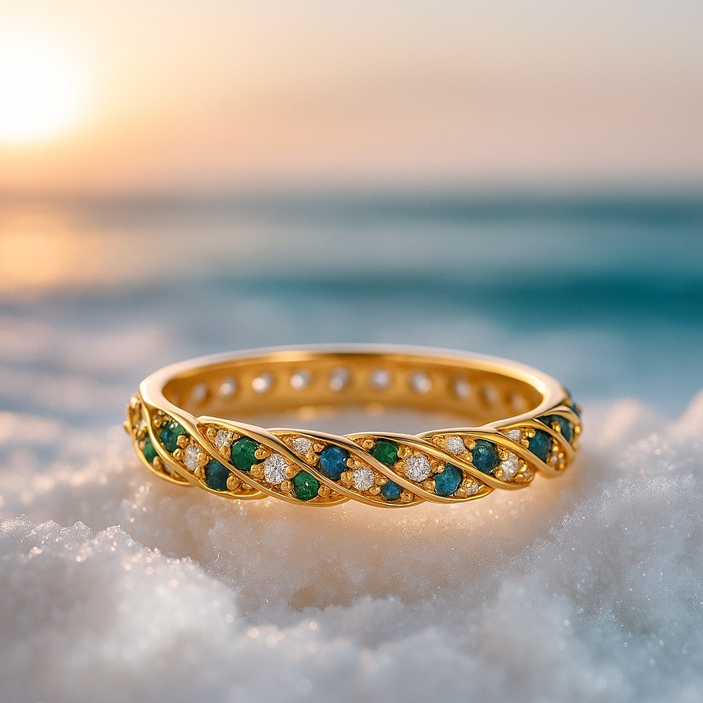 Velora | Prsten Ocean Breeze ze stříbra 925 s křemenem