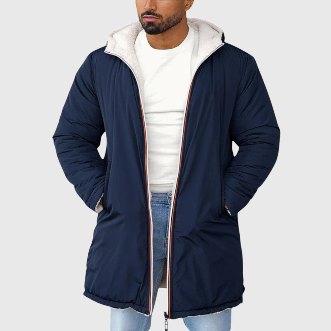 Velora | Pánská fleecová mikina na zip s kapucí