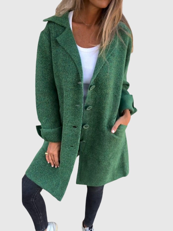 Velora | Uvolněný dlouhý podzimní kabát