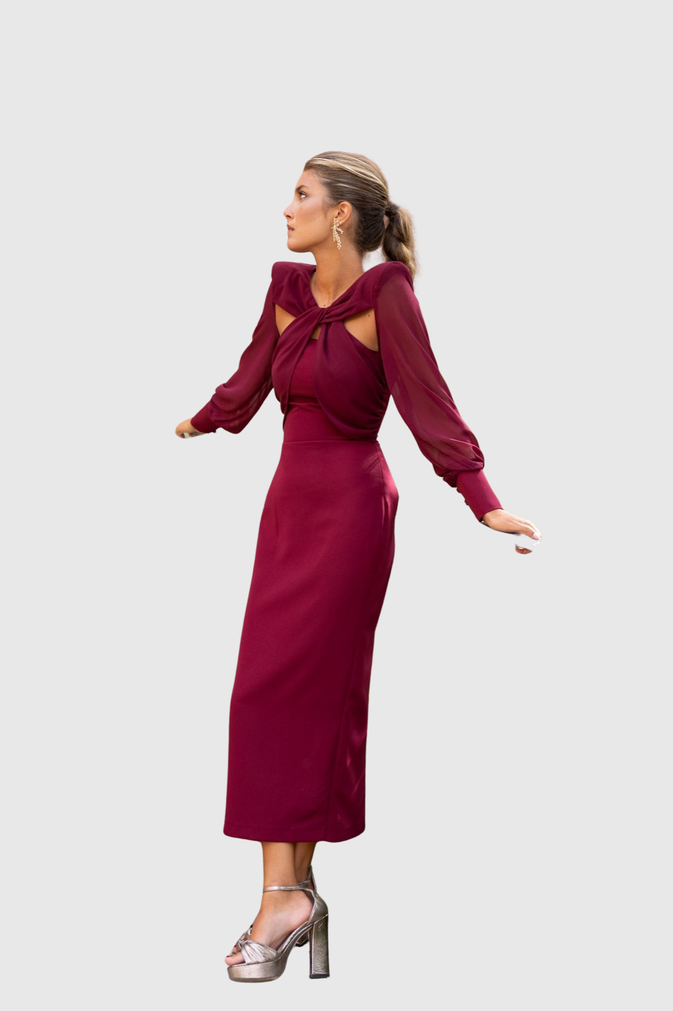 Velora - Elegantní Midi Šaty