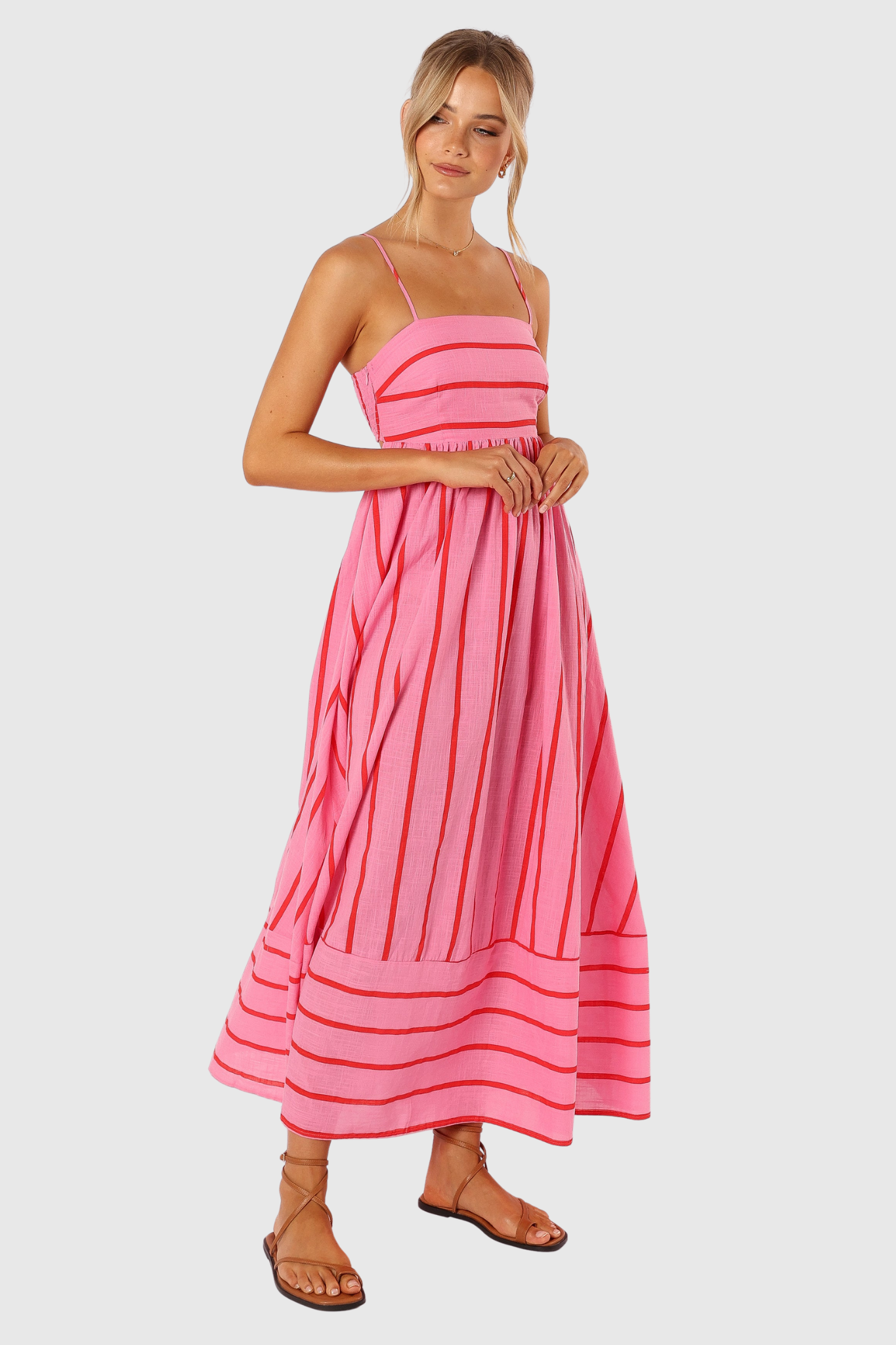 Velora | Maxi šaty v jasně růžové barvě