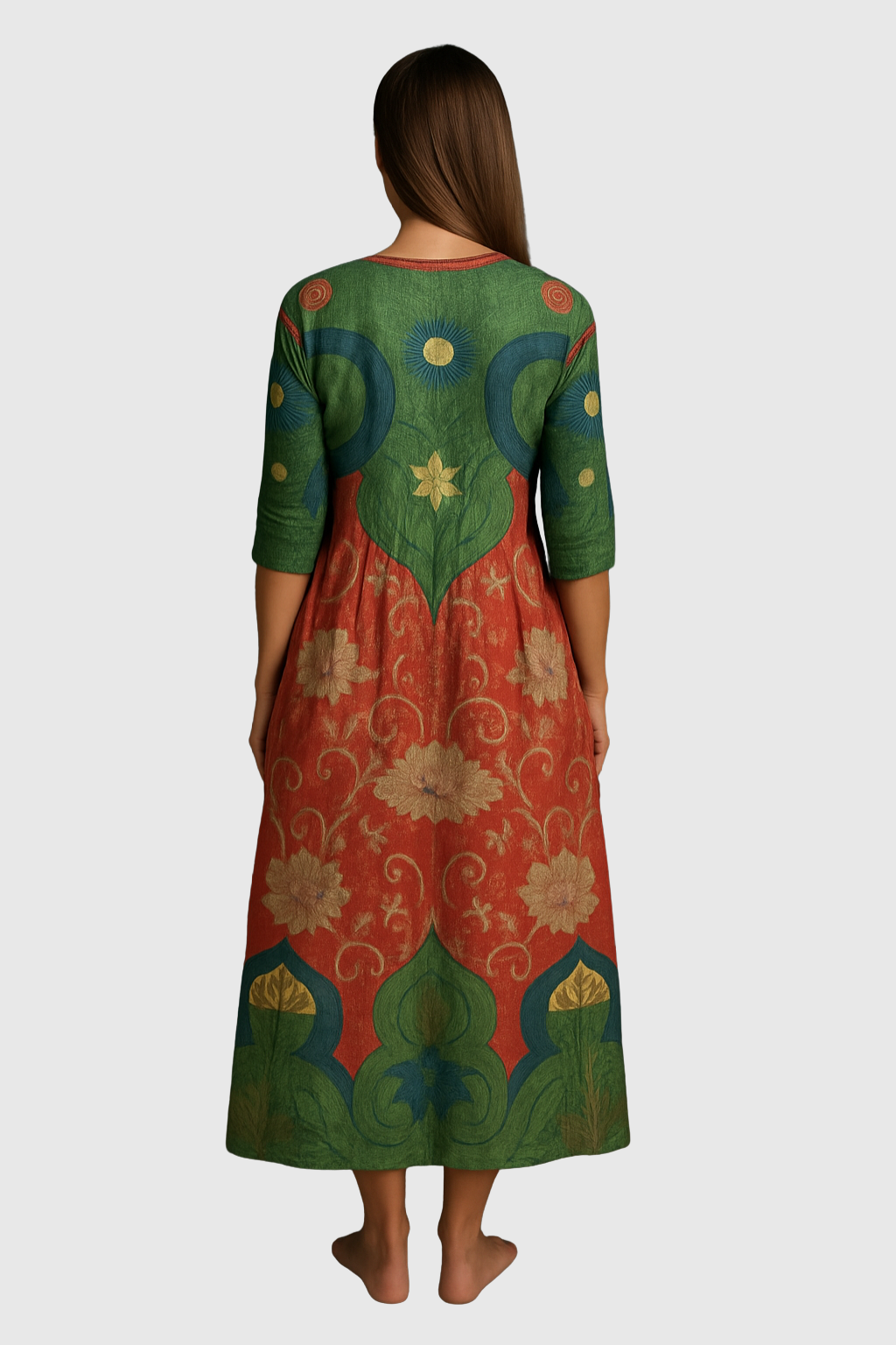 Velora | Maxi šaty s vintage květinovým potiskem