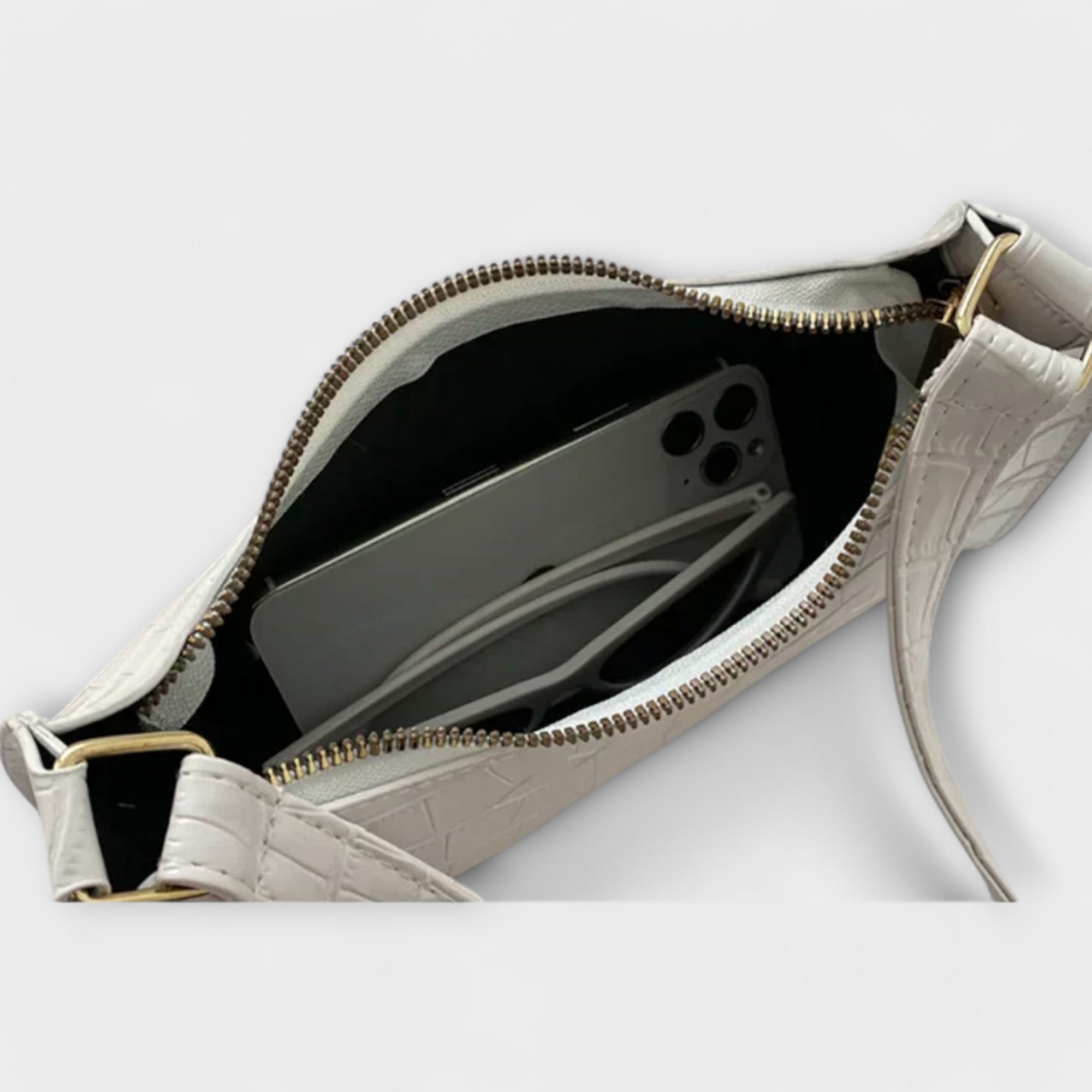 Velora | Lesklá kožená taška přes rameno