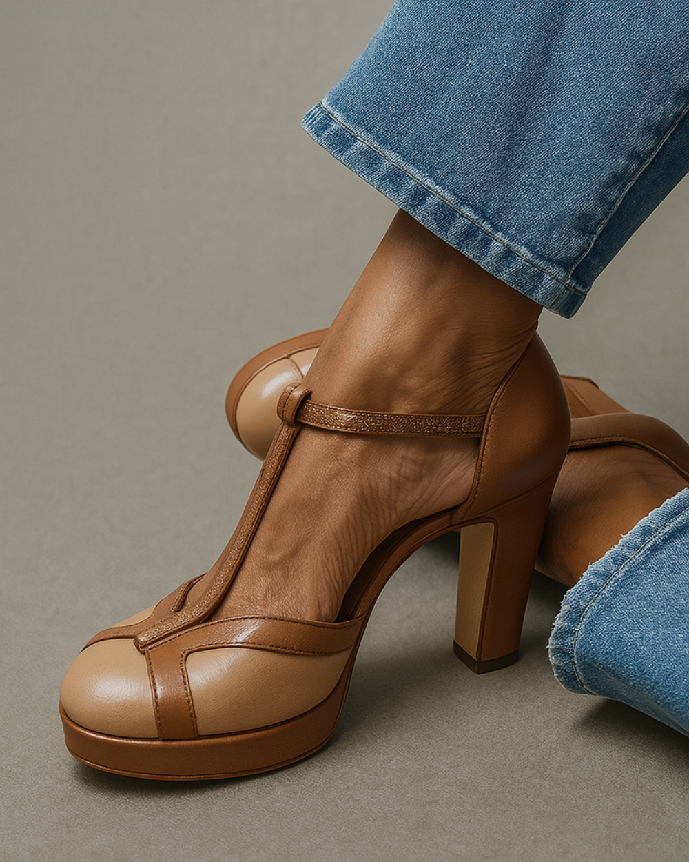 Velora | T-BAR PUMPS S PÁSKEM