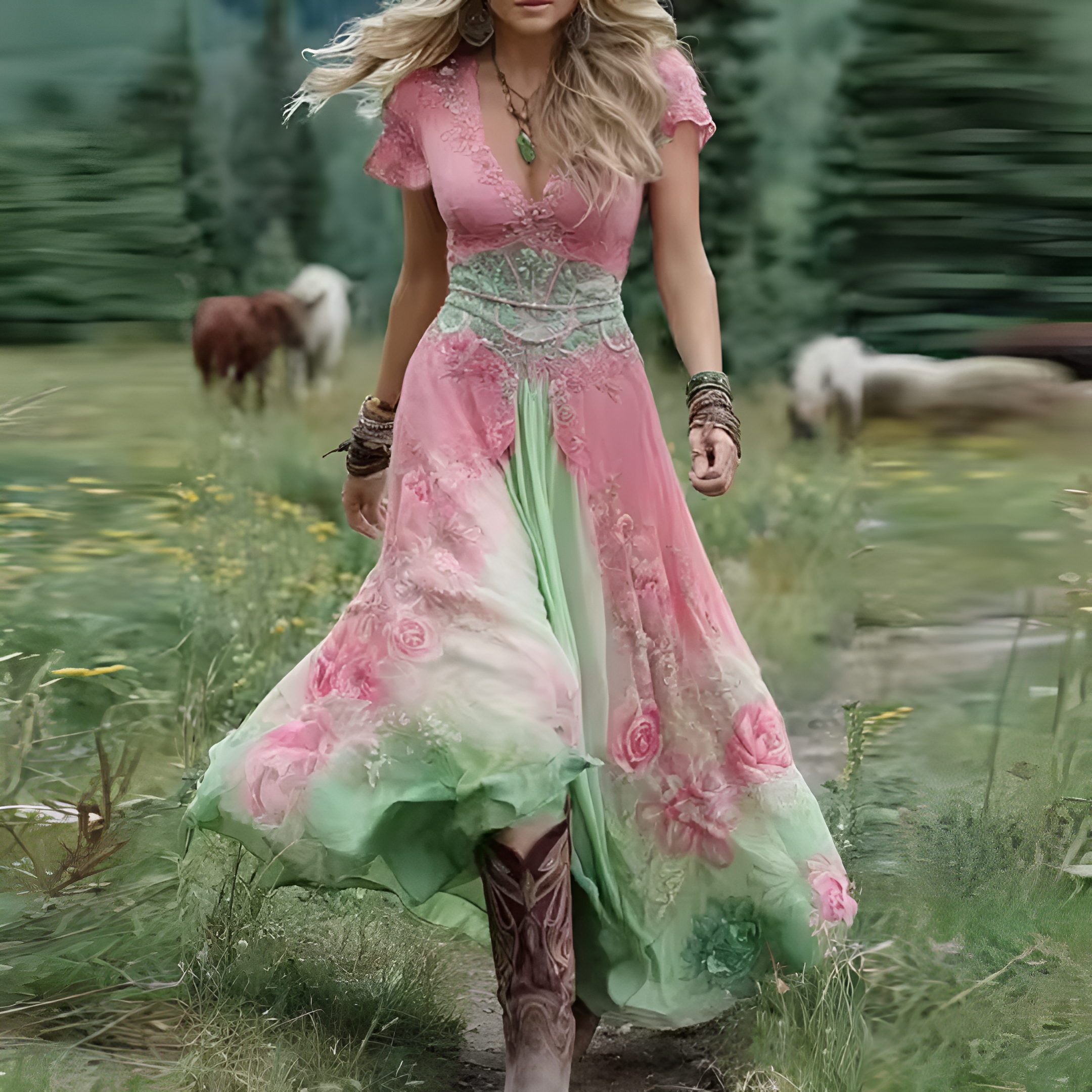 Velora - Elegantní květinové šaty