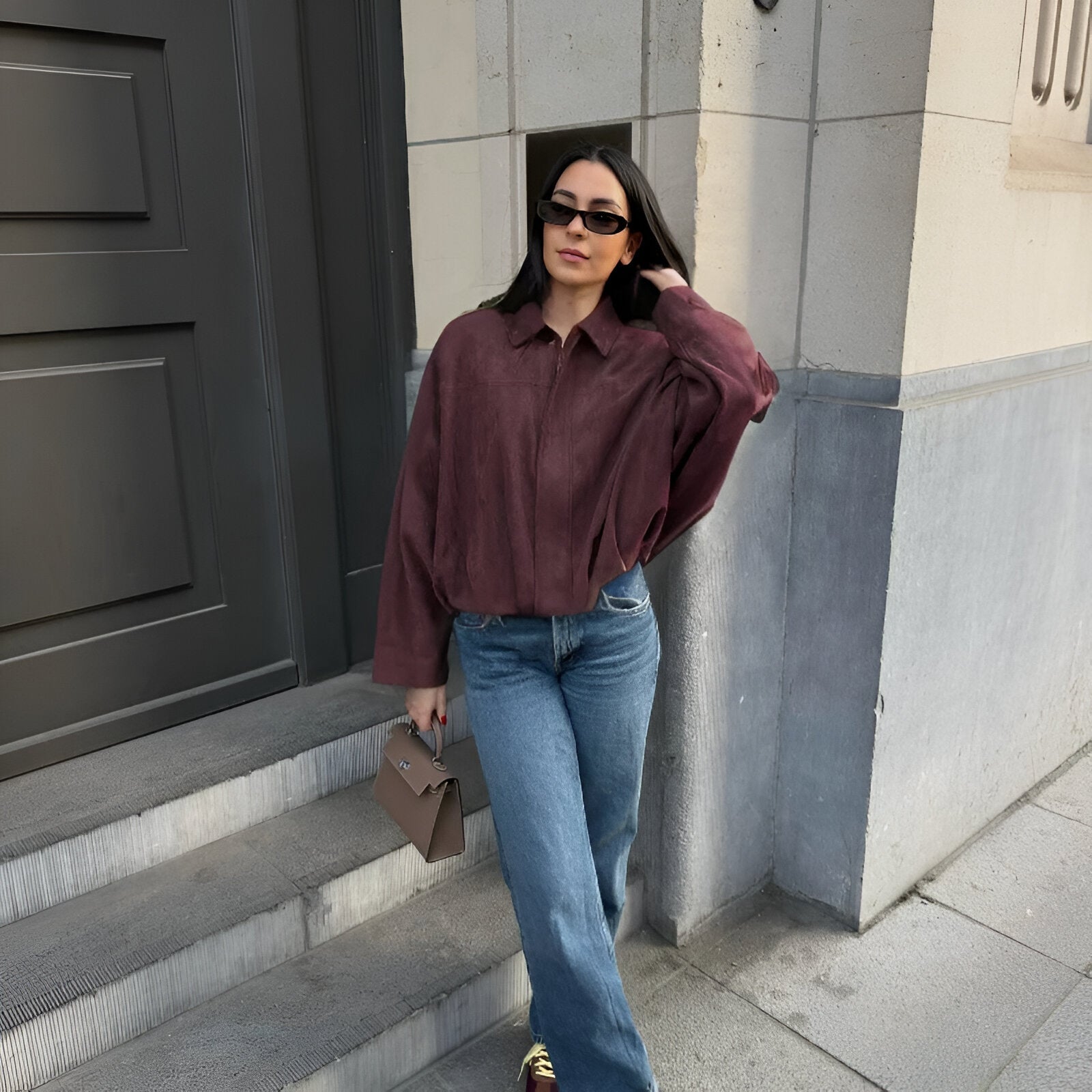 Velora – Semišová bomber bunda