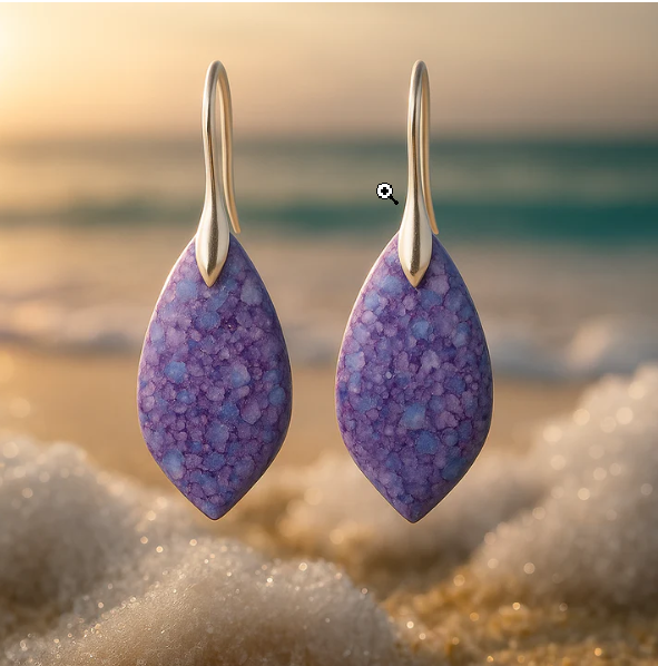 Velora | Náušnice s fialovými perličkami