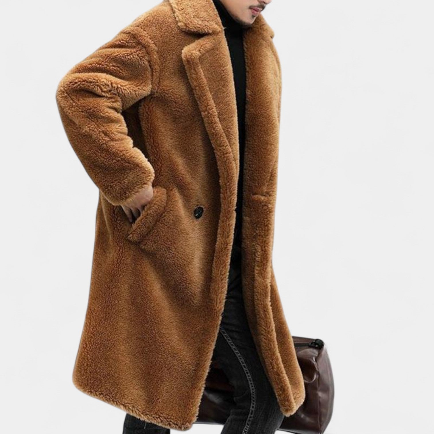 Velora | Zimní teddy kabát s klopou