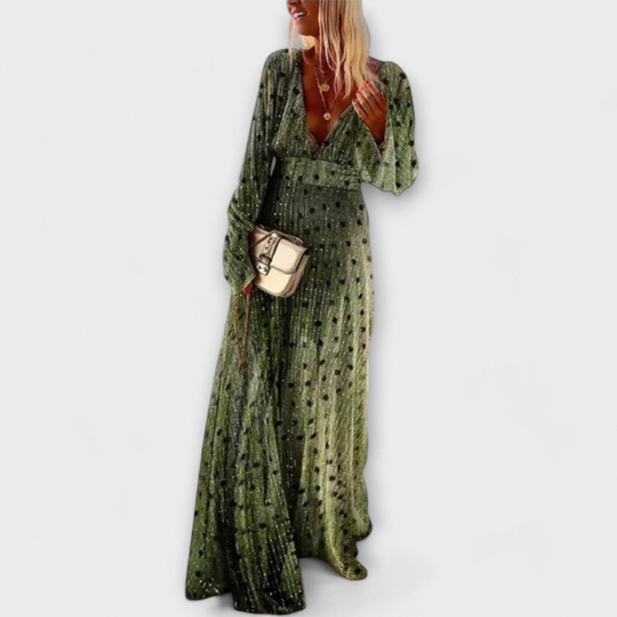 Velora | Maxi šaty s puntíky