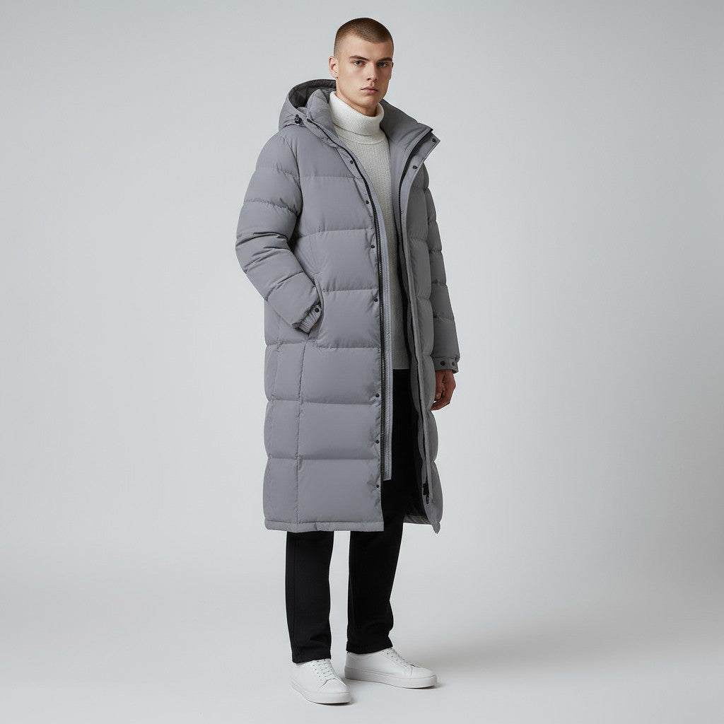 Velora | Prošívaný dlouhý kabát