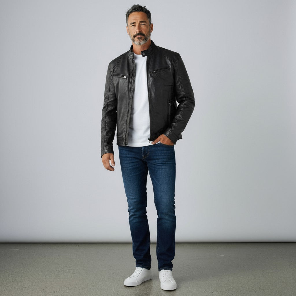 Velora | Pánská kožená bunda pro podzimní eleganci